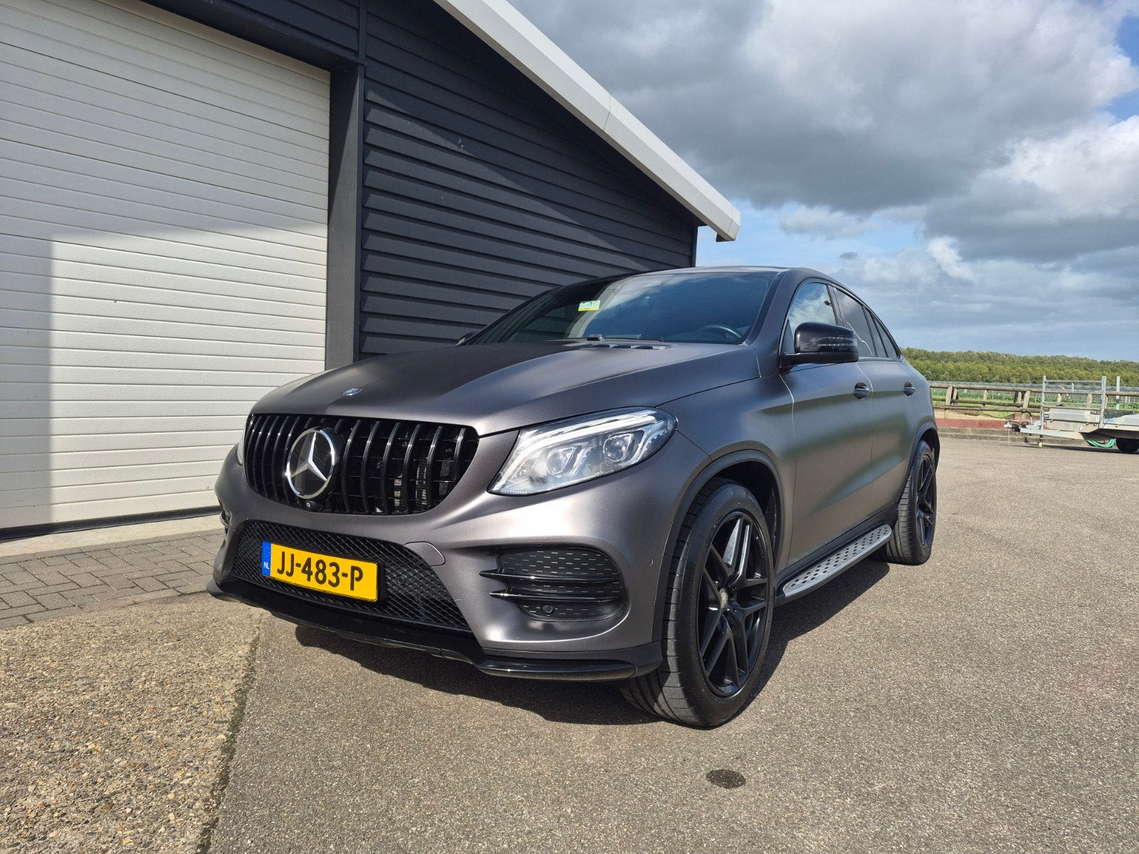 Mercedes-Benz GLE 450 AMG 367pk 4MATIC 9G-TRONIC 2016 Blauw, Auto's, Automaat, Zwart, 367 pk, GLE