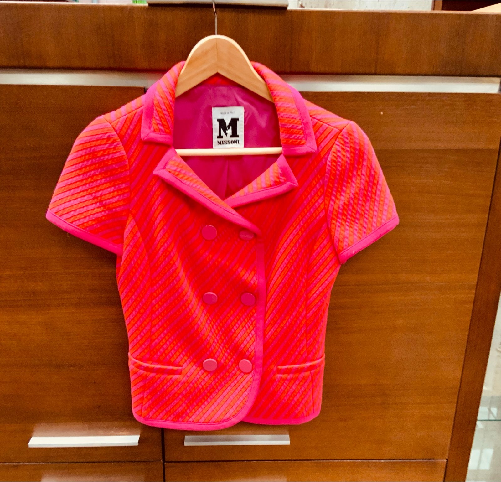 Missoni jasje mt 36 - Nieuwstaat, Ophalen of Verzenden, Zo goed als nieuw, Jasje, Roze