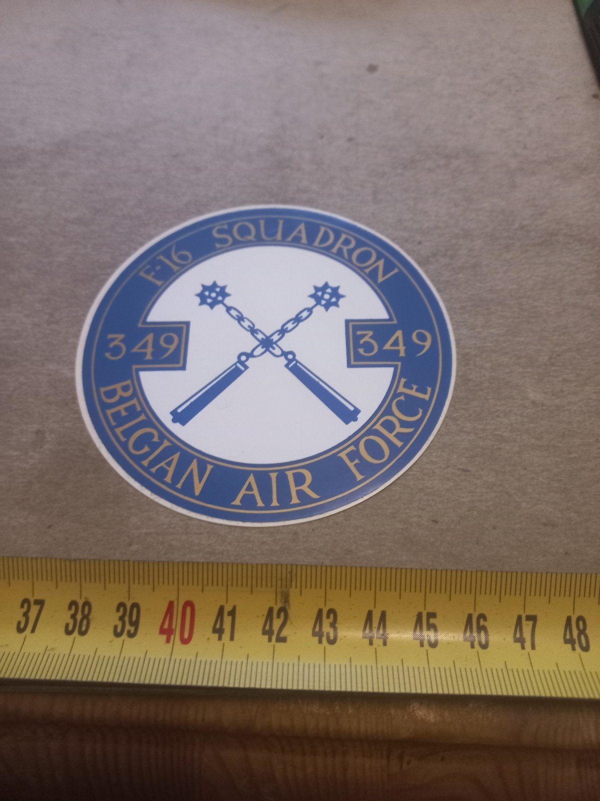 F-16 Squadron 349 Belgian Air Force Sticker, Verzamelen, Stickers, Ophalen of Verzenden, Nieuw, Overige typen