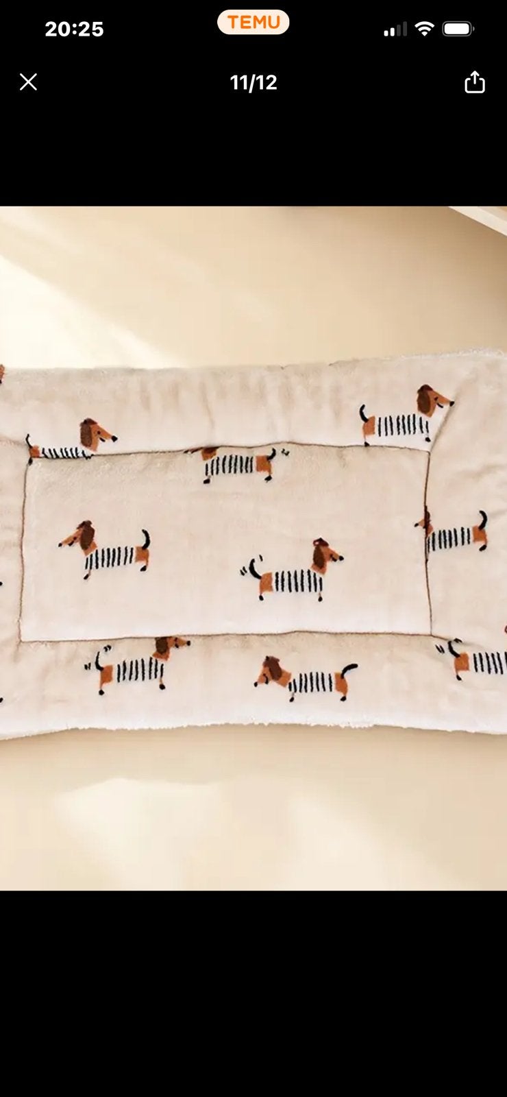 Nieuw hondenmatrasje met teckelafbeelding, Dieren en Toebehoren, Ophalen of Verzenden, Nieuw, Pluche