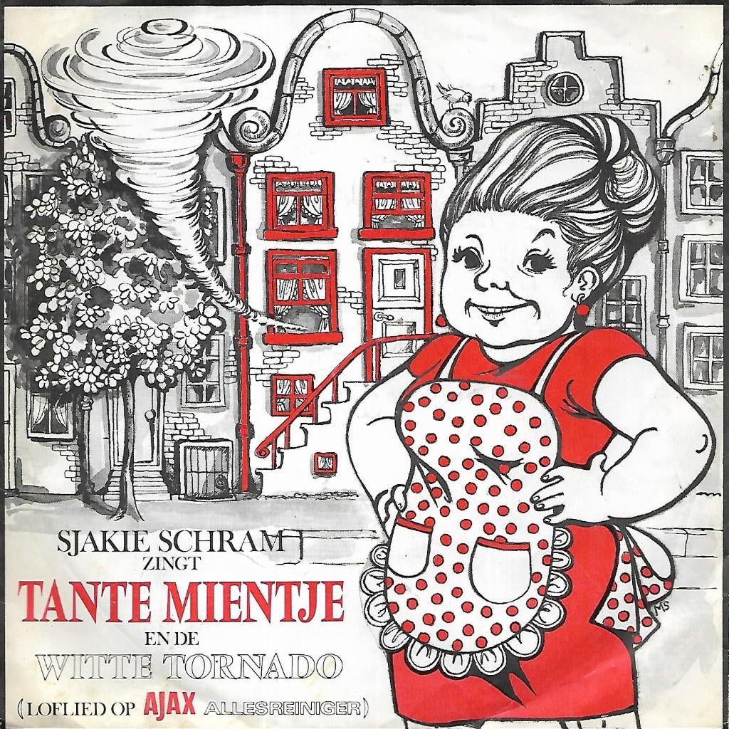 Sjakie Schram - Tante Mientje(Loflied op Ajax allesreiniger), Ophalen of Verzenden, Gebruikt, Nederlandstalig