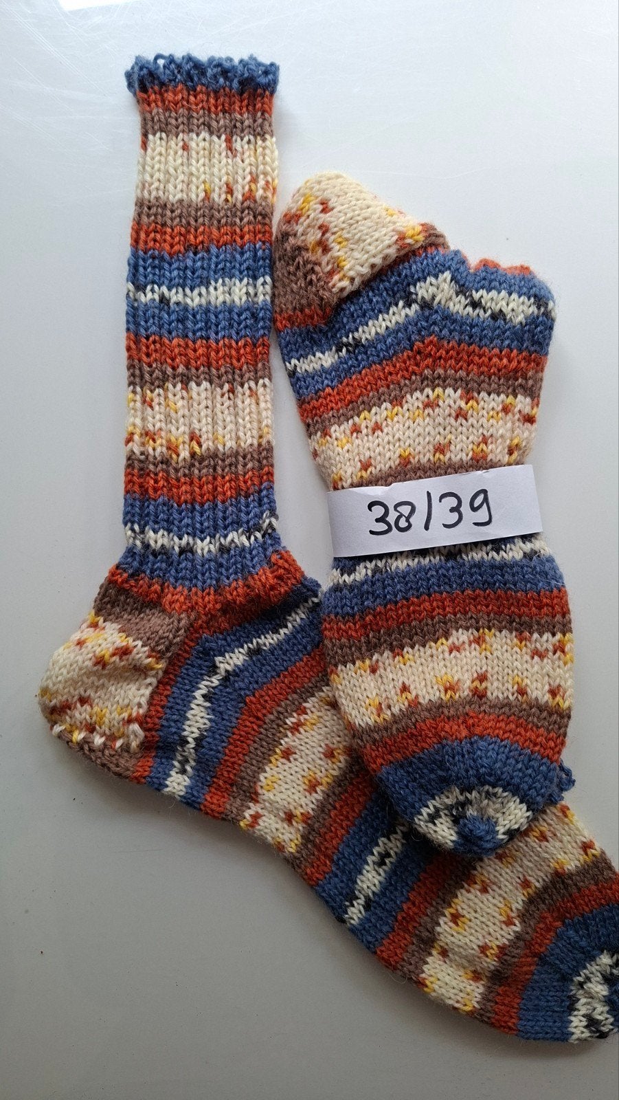 Mooie handgebreide wollen dames sokken, maat 38/39, Kleding | Dames, Sokken en Kniesokken, Overige kleuren, Nieuw, Ophalen of Verzenden