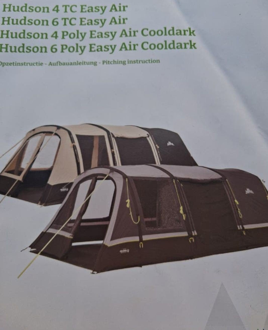 Obelink Hudson 6 Easy Air opblaasbare tunneltent, Caravans en Kamperen, Tenten, Ophalen