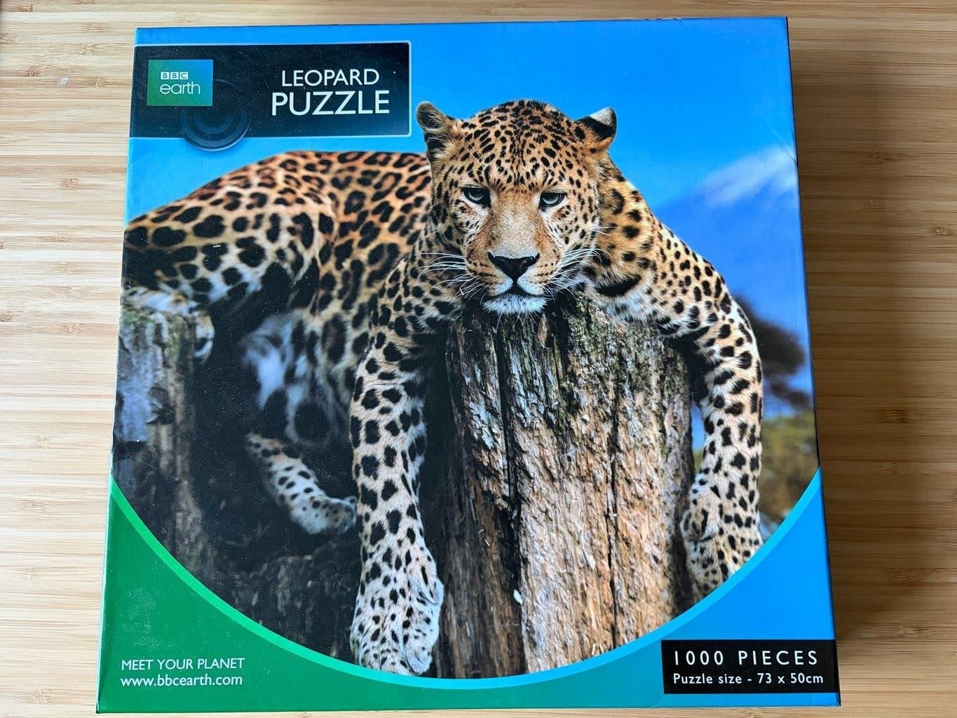 BBC Earth Leopard Puzzel - 1000 stukjes, Ophalen of Verzenden, 500 t/m 1500 stukjes, Zo goed als nieuw, Legpuzzel