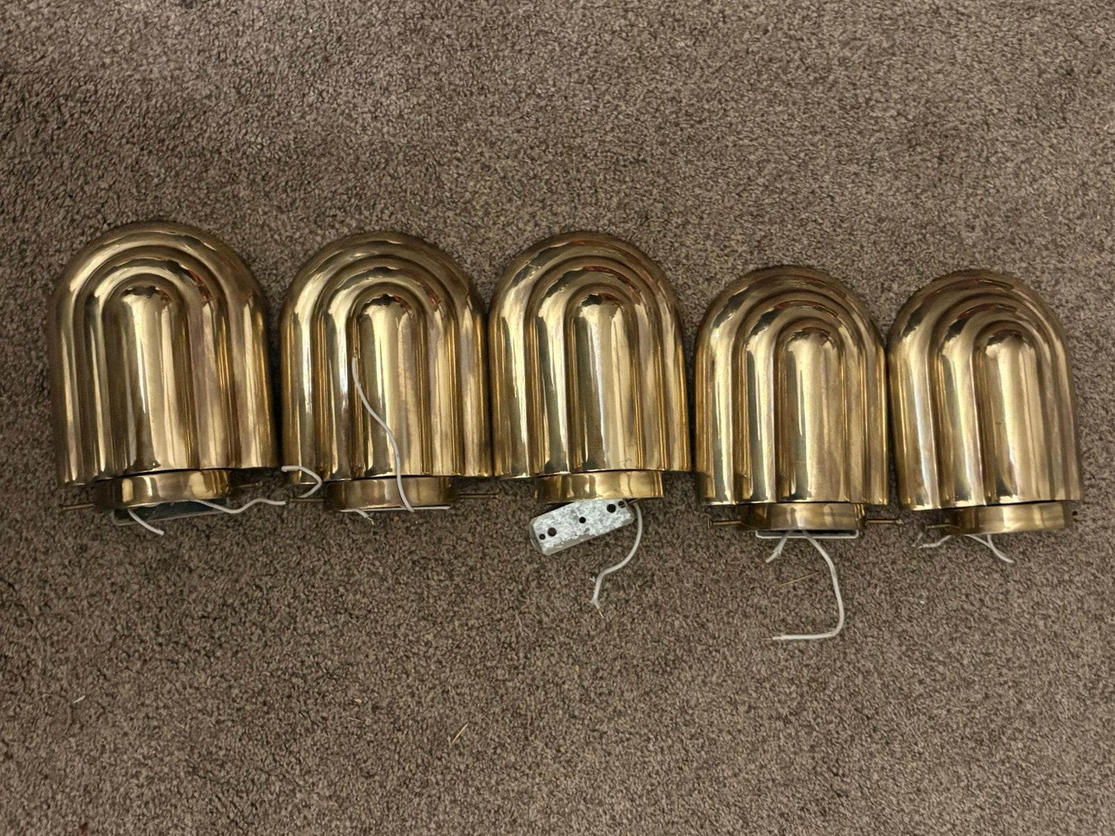 5x vintage art deco, Bauhaus wandlampen, Antiek en Kunst, Ophalen of Verzenden