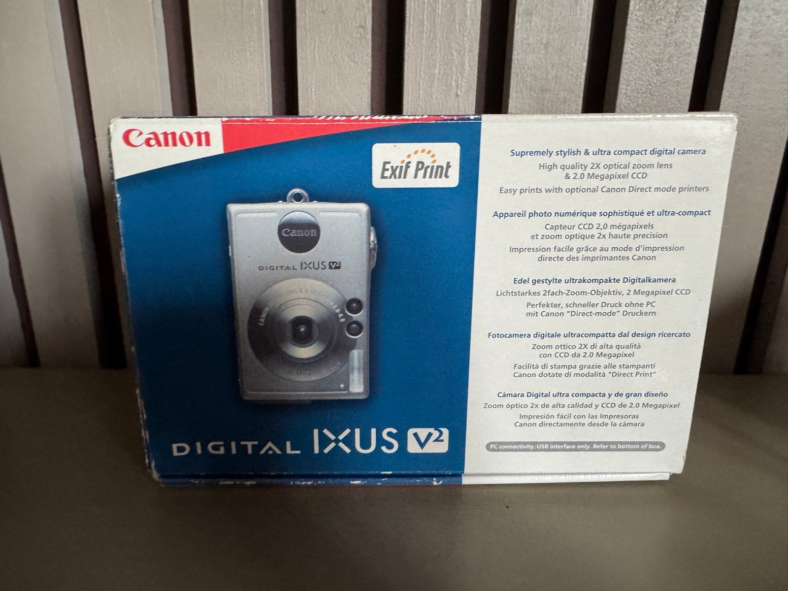 Canon Digital IXUS V2 Compact Camera met Doos, Audio, Tv en Foto, Fotocamera's Digitaal, Ophalen of Verzenden, Gebruikt, Canon