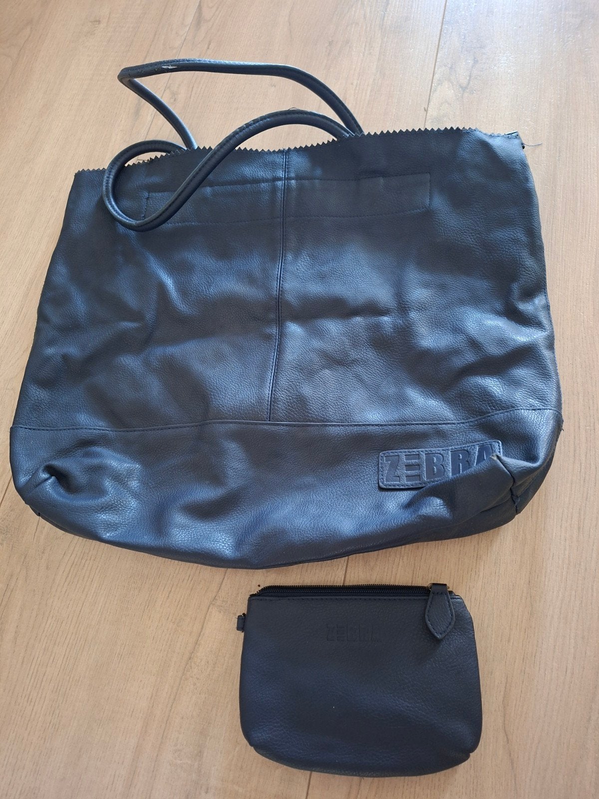 Zebra Shopper Tas - Blauw met bijpassend portemonneetje, Ophalen of Verzenden
