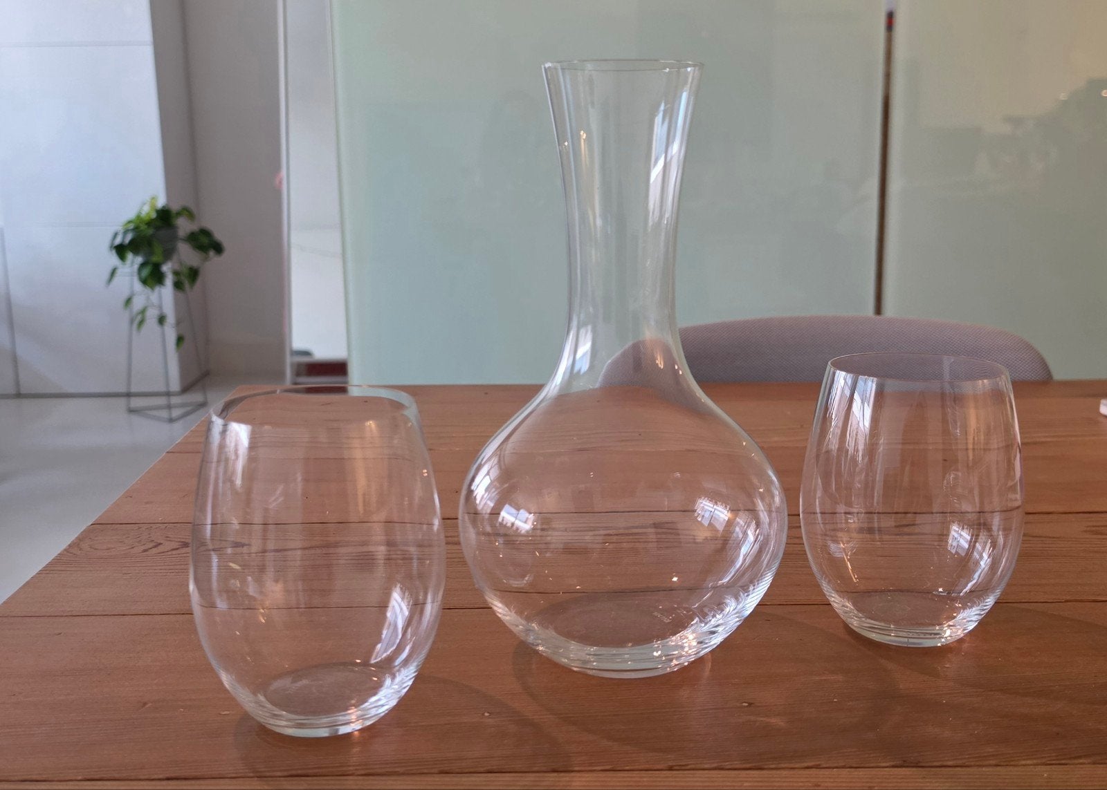 RIEDEL set 2x The O tumbler wijnglazen en karaf, Glas of Glazen, Overige merken, Ophalen of Verzenden, Overige stijlen