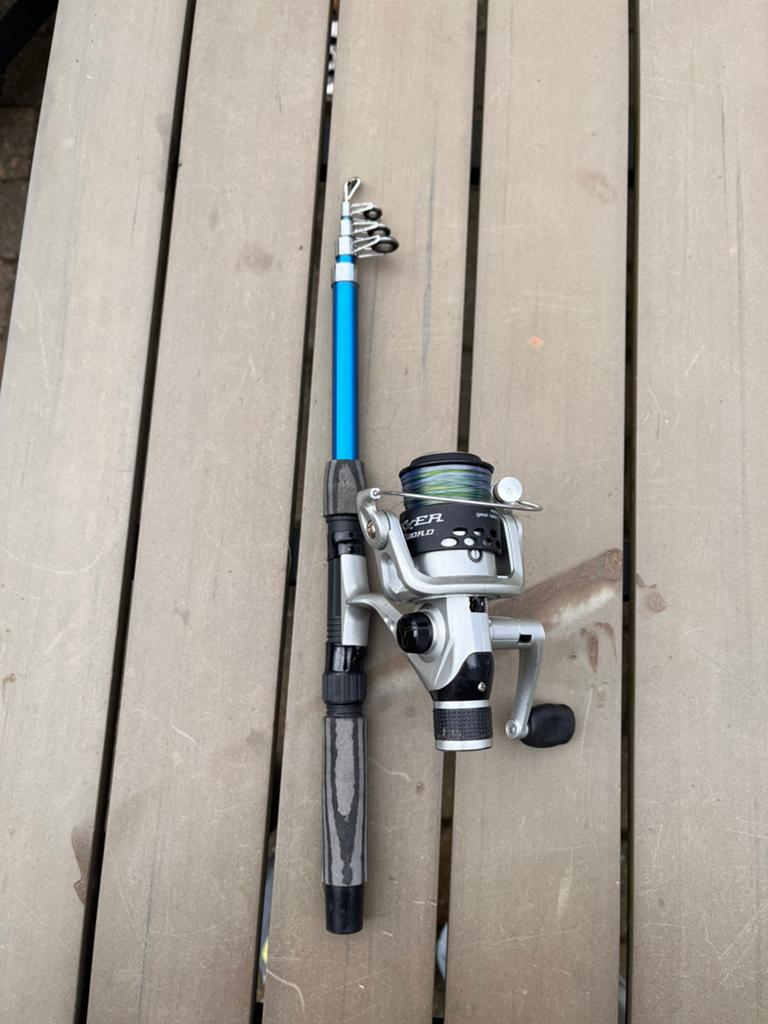 Okuma Kind Roofvishengel, Ophalen, Gebruikt, Werphengel
