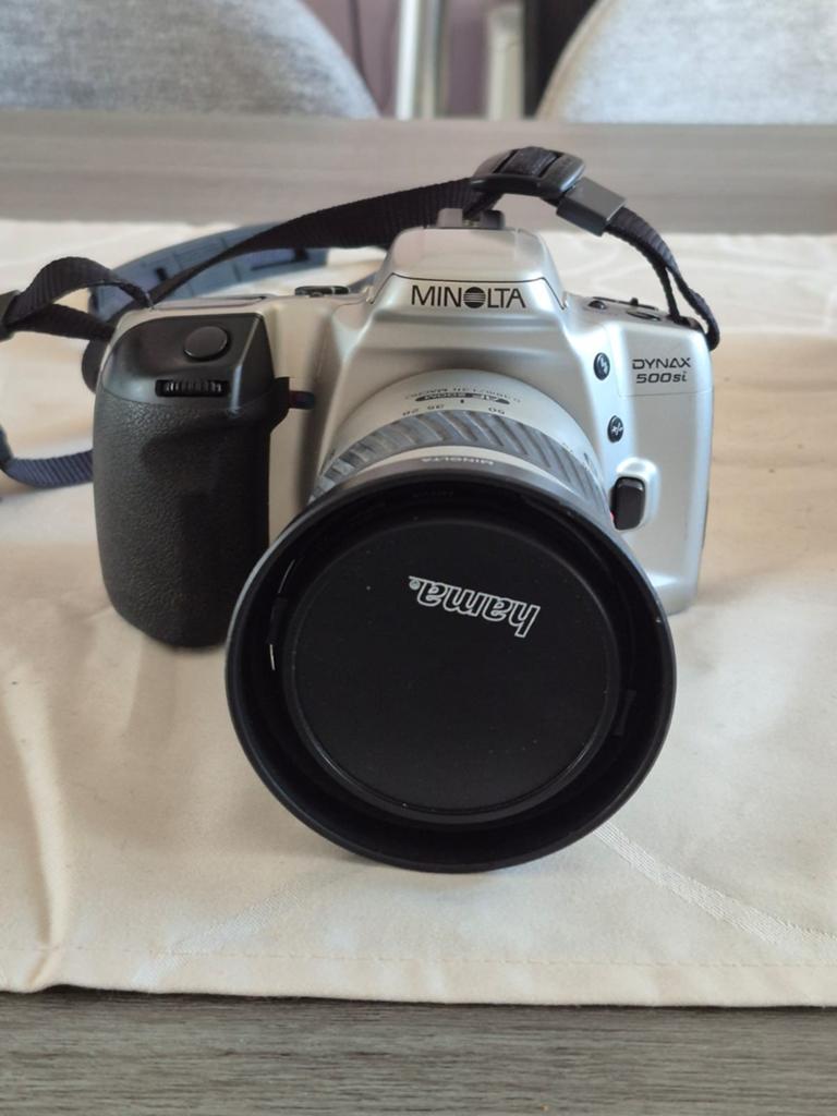 Analoge fotocamera minolta met lenzen, Ophalen of Verzenden, Spiegelreflex, Minolta
