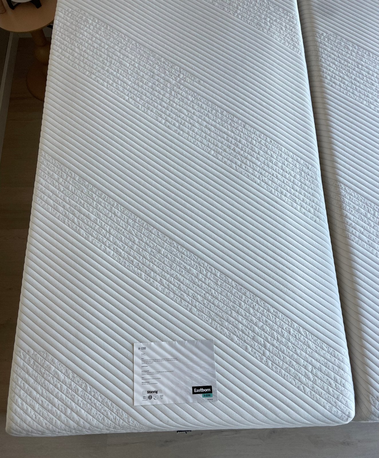Eastborn boxspring 280 x 210, Ophalen, 210 cm, Tweepersoons, Zo goed als nieuw