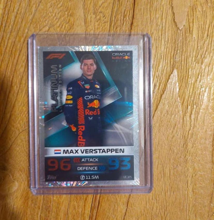 Max Verstappen Refractor Platinum Limited Edition, Ophalen of Verzenden, Plaatje
