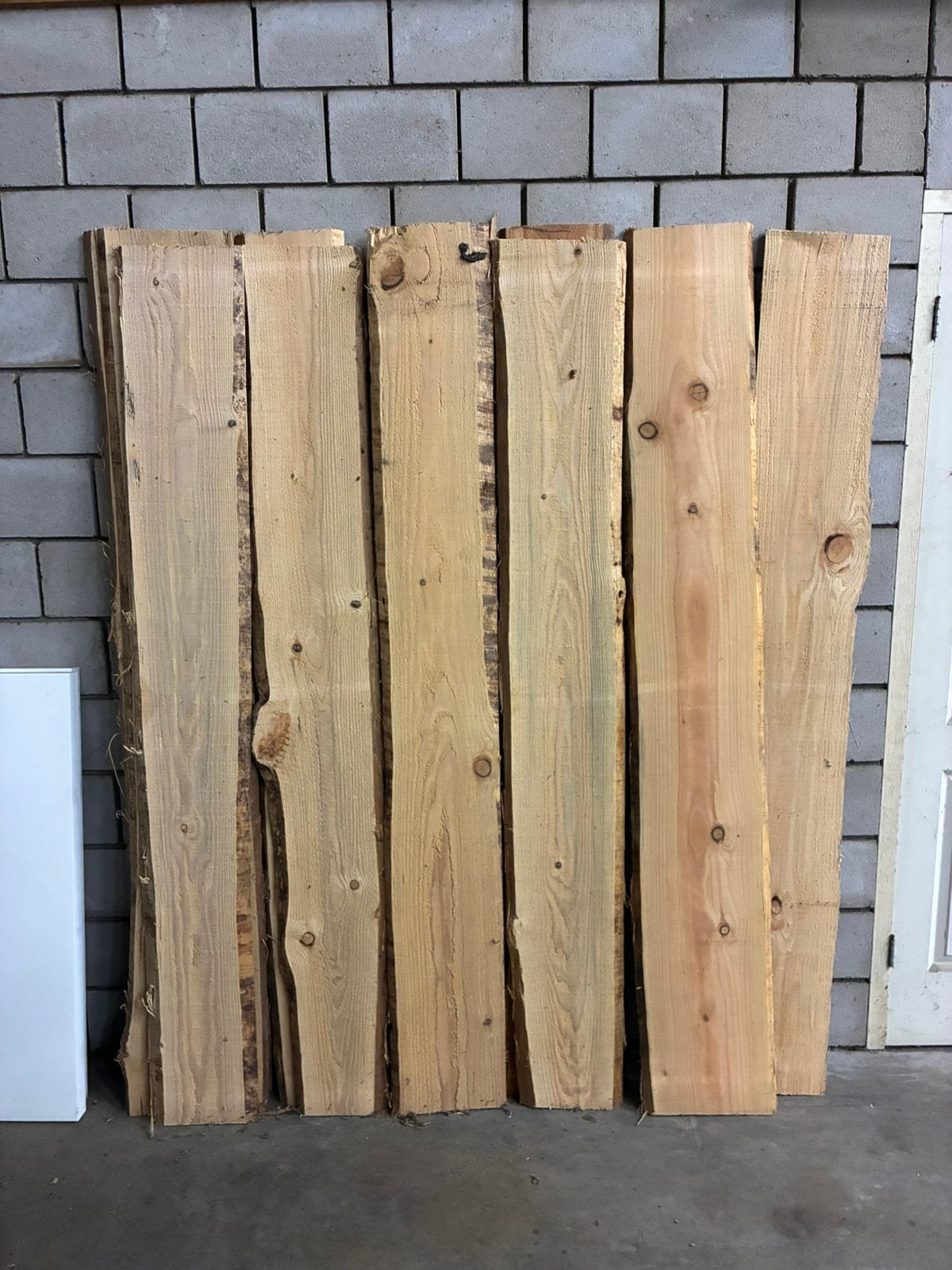Douglas schaaldelen 200cm lang x 2 cm dik, Ophalen, Minder dan 25 mm, Zo goed als nieuw, 200 tot 250 cm