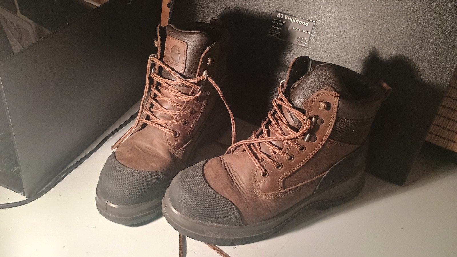 Carhartt bruine leren boots met stalen neus, maat 39, Kleding | Heren, Schoenen, Ophalen of Verzenden, Zo goed als nieuw, Bruin