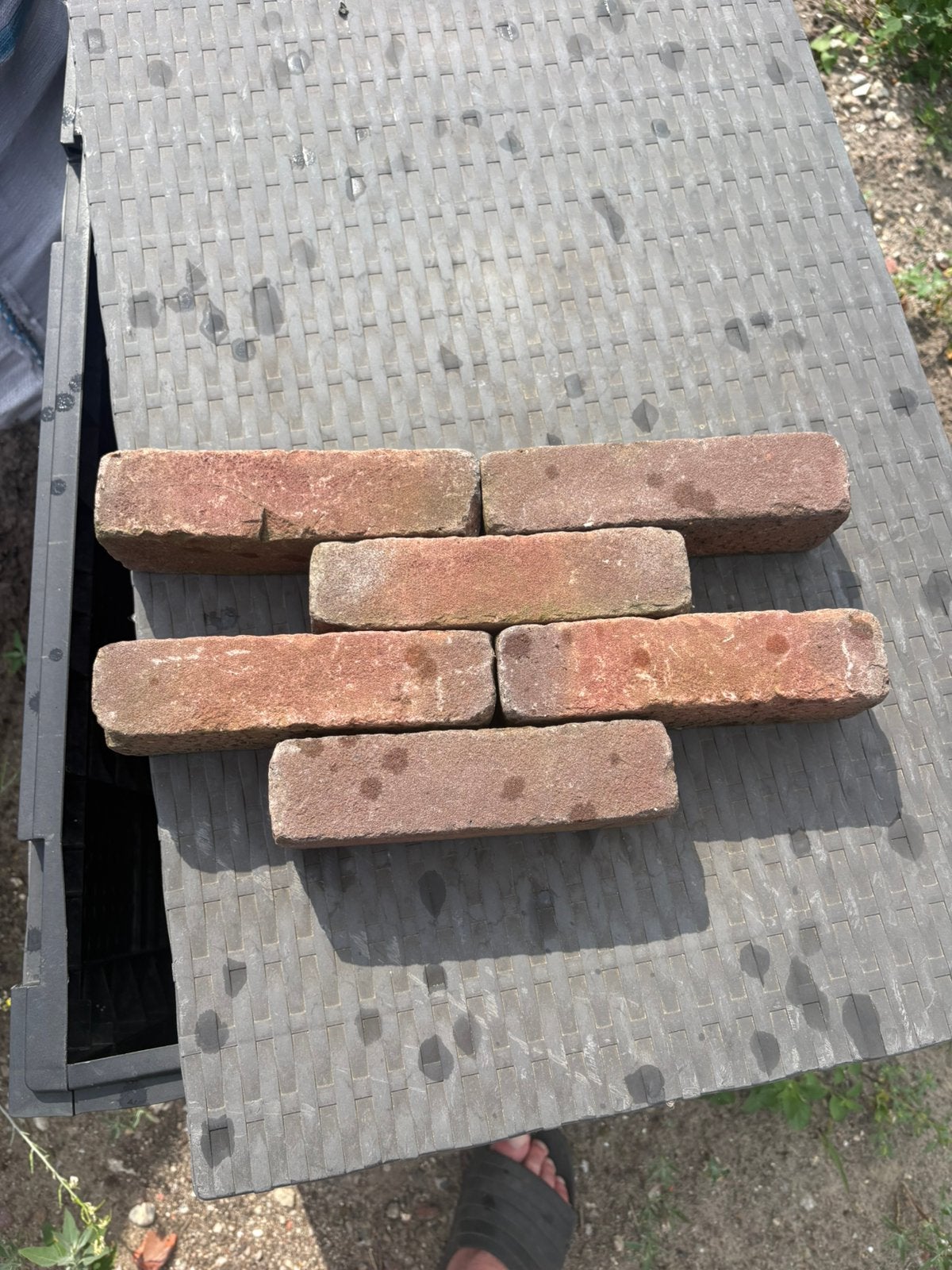 Hardgebakken walen, Tuin en Terras, Tegels en Klinkers, Ophalen, Zo goed als nieuw, Beton, Klinkers