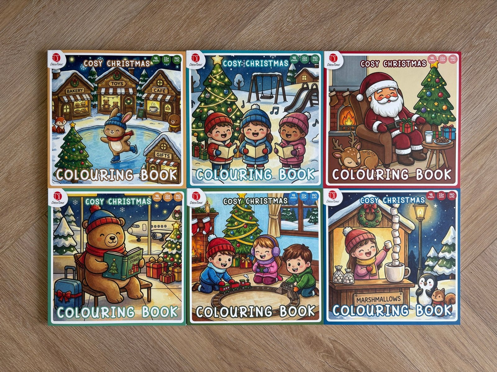 6 Cosy Christmas Kleurboeken - Nieuw, Ophalen of Verzenden, Nieuw