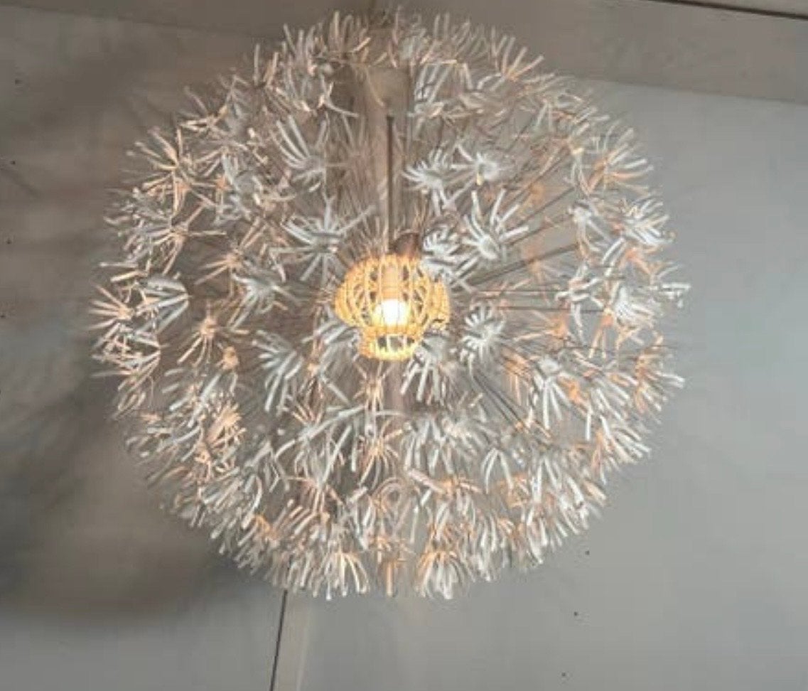Ikea Maskros paardenbloem hanglamp, Huis en Inrichting, Lampen | Hanglampen, Gebruikt, Kunststof, E27 (groot), Ophalen