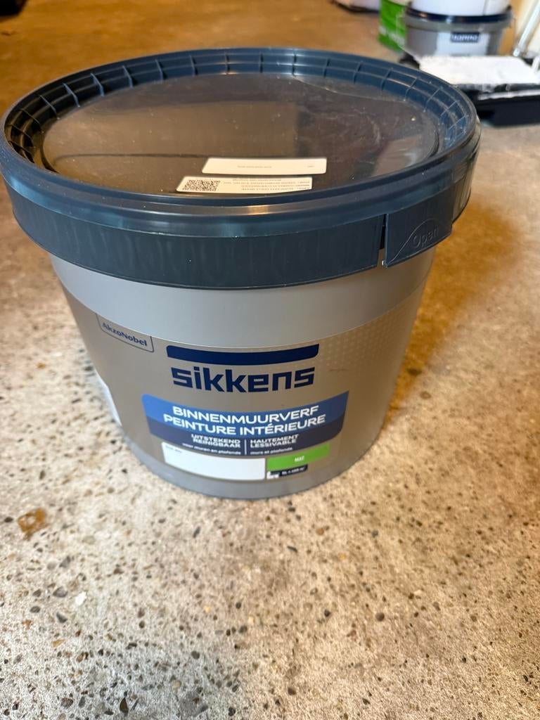 Sikkens Binnenmuurverf Shell White 5 liter, Ophalen, 5 tot 10 liter, Wit, Nieuw