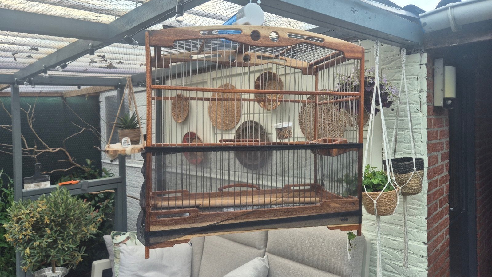 Surinaamse kooi, Dieren en Toebehoren, Ophalen, Nieuw, Hout, Vogelkooi