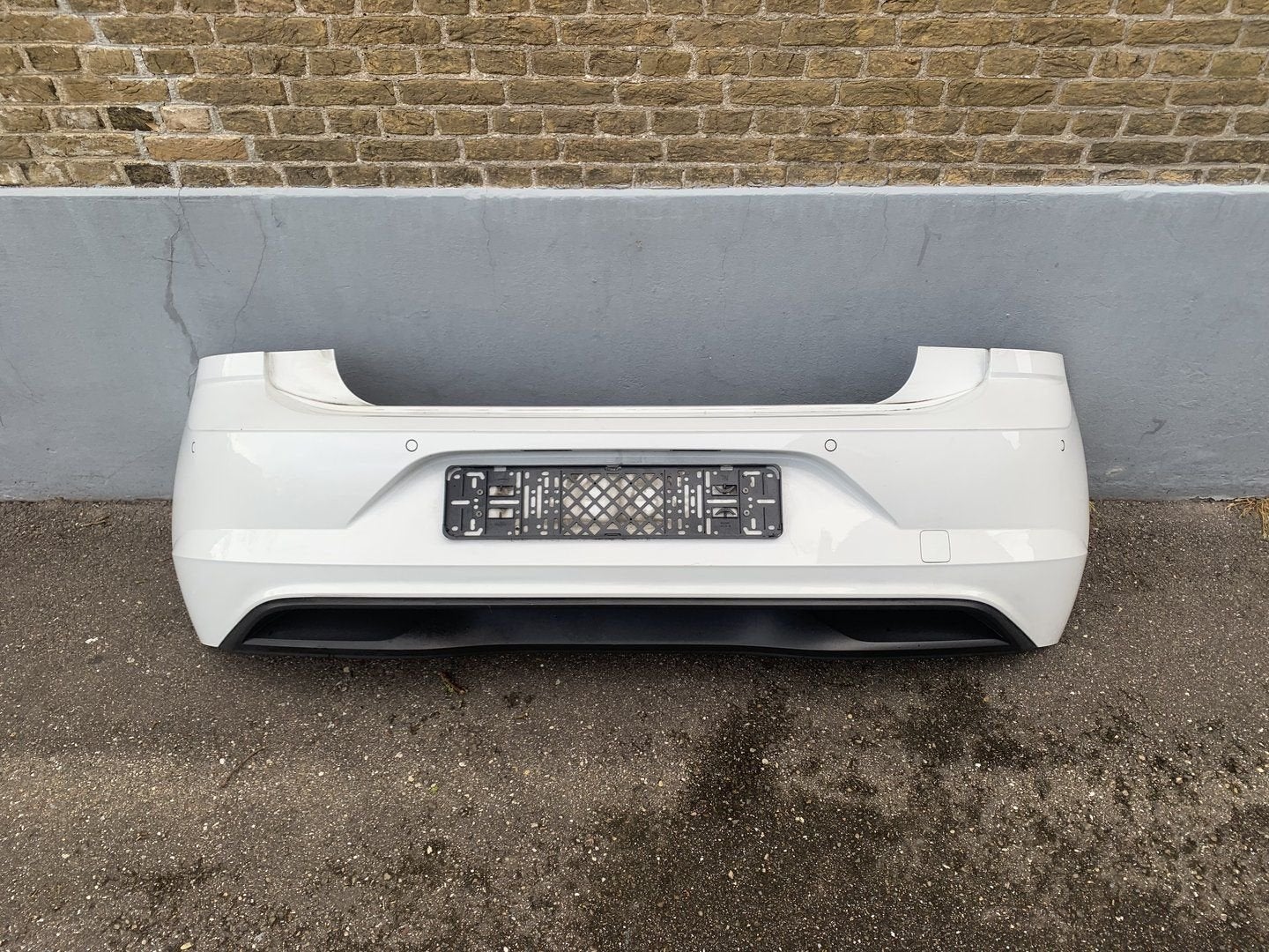achterbumper volkswagen polo 2017 tot 2020 wit PDC LC9A, Gebruikt, -, Volkswagen, -