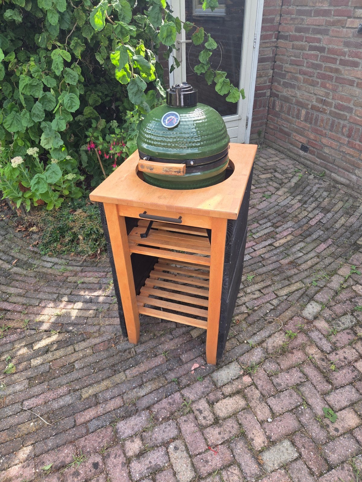 keramische bbq, Ophalen, Gebruikt, Houtskool