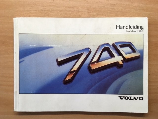 Handleiding     Volvo  740    Modeljaar     1988      NL, Ophalen of Verzenden