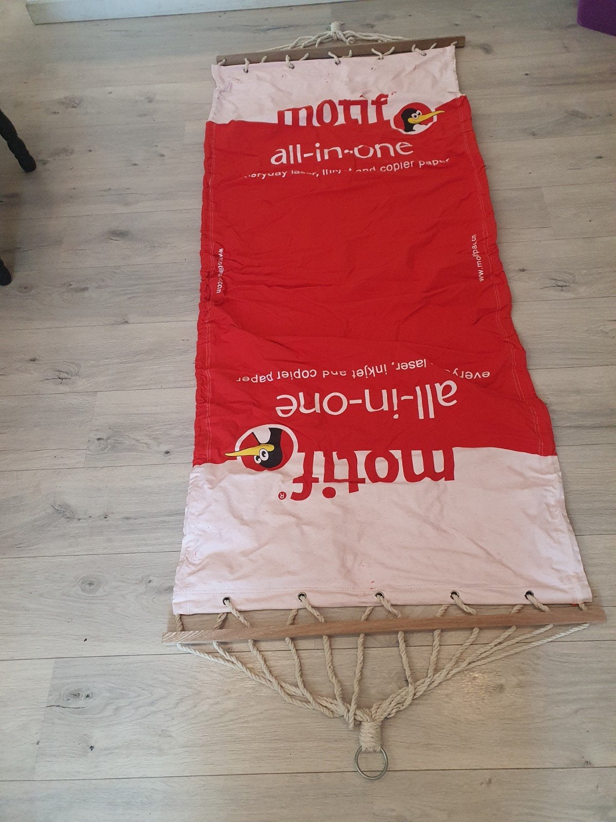 Stevige rode hangmat voor binnen en buiten, Gebruikt, Onbekend, Ophalen of Verzenden, Onbekend