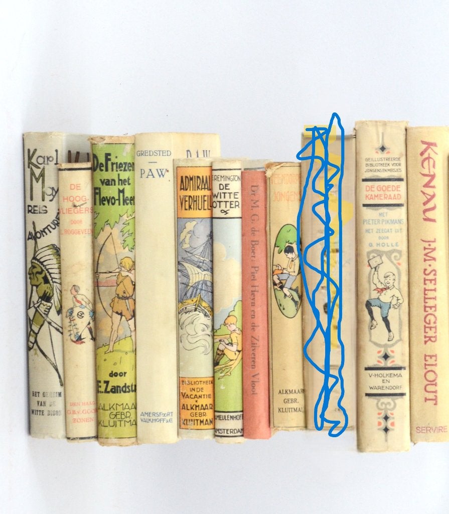 9 oude kinderboeken 1920-45 goede staat, Antiek en Kunst, Ophalen of Verzenden
