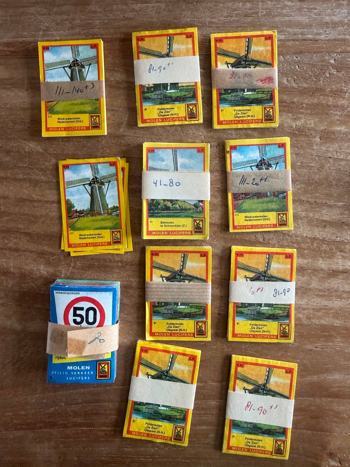 Vintage Molen Lucifers luciferetiketten -Diverse Molens, Verzamelen, Ophalen of Verzenden, Gebruikt