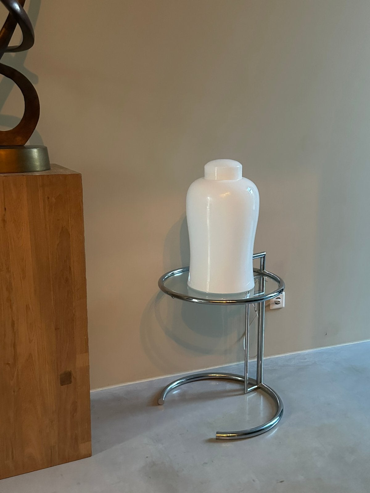 Vintage lamp glas Ingo Maurer, Ophalen, E27 (groot)