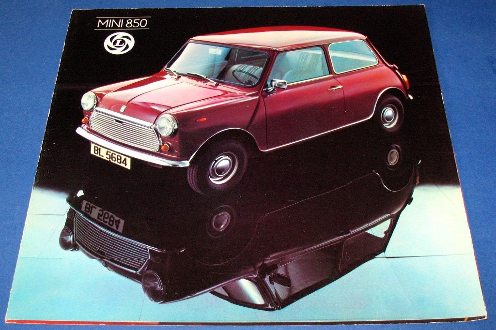 Folder autofolder Leyland Mini 850 ZGAN 1964, Gelezen, Ophalen of Verzenden, Overige merken, Mini