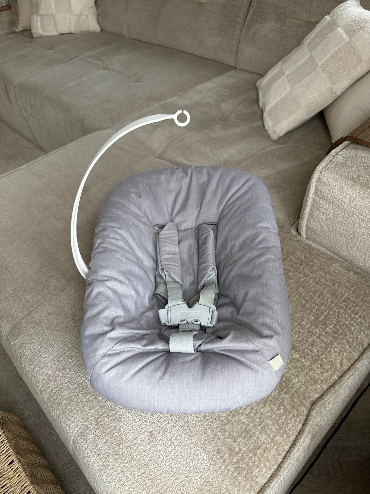 Stokke Tripp Trapp Newborn Set met speelgoedhanger, Ophalen of Verzenden, Zo goed als nieuw