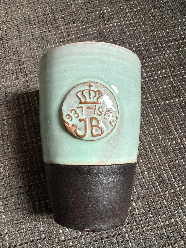 beker Juliana Bernhard 25 jarig huwelijk 1937-1962, Ophalen of Verzenden