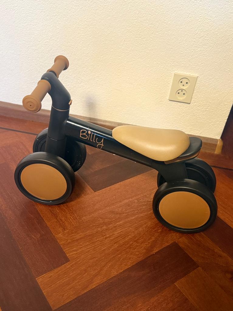 Billy Loopfiets - Zwart/Bruin, Ophalen, Gebruikt, Loopfiets