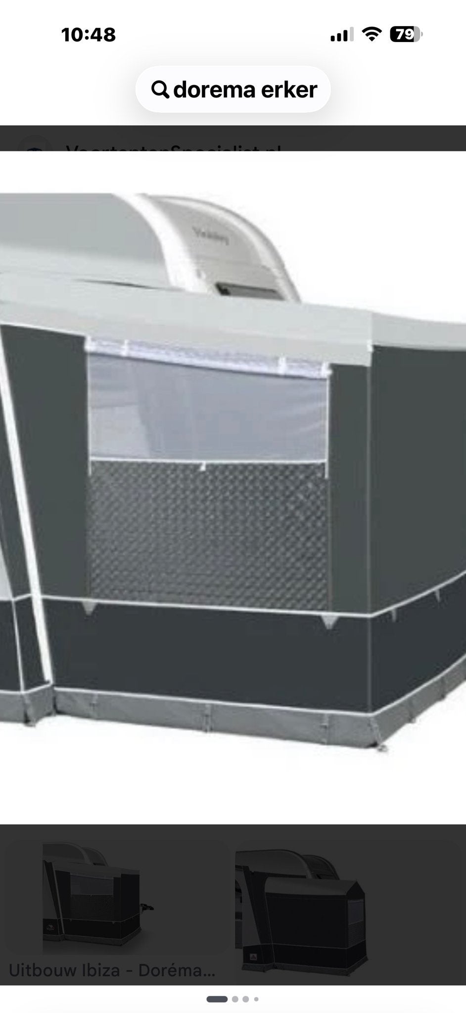 Dorema uitbouw erker incl slaapcabine, Ophalen, Gebruikt, Polyester, Dorema