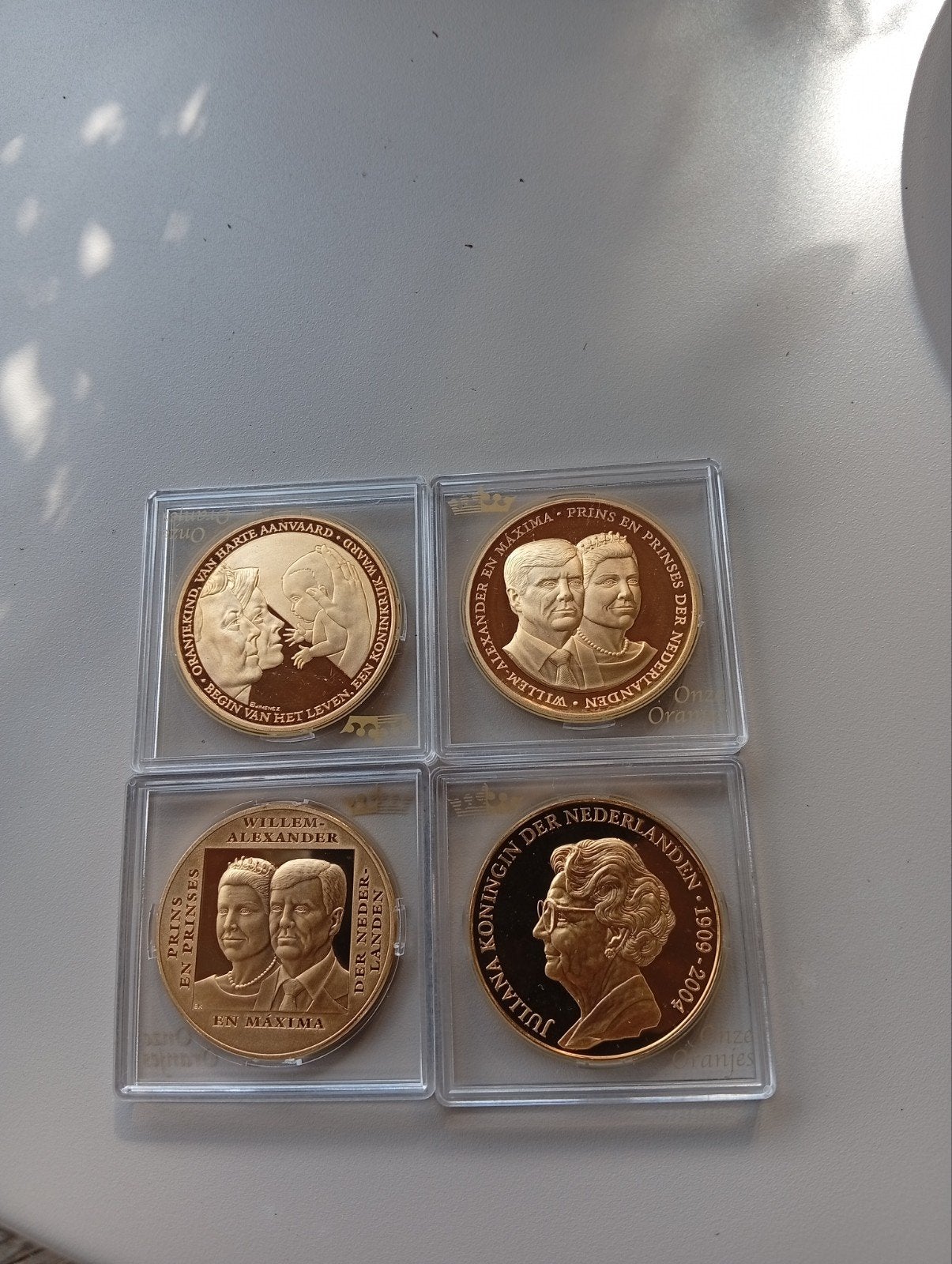 Set van 4 Nederlandse herdenkingsmunten, Postzegels en Munten, Munten | Nederland, Ophalen of Verzenden