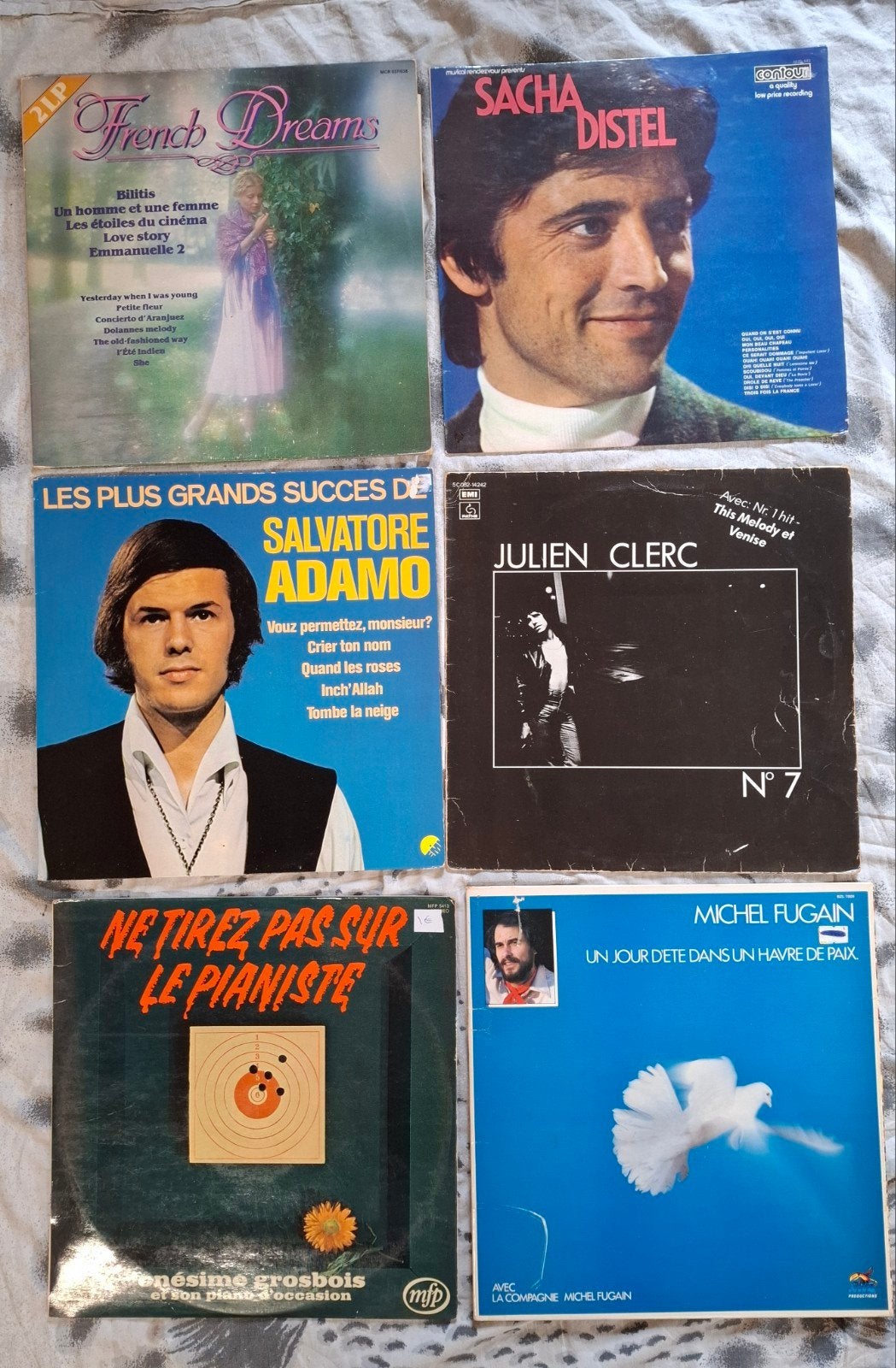 6x LP  Franse Chansons : French Dreams,Distel, Adamo, C, Gebruikt, Ophalen of Verzenden, Pop, 12 inch