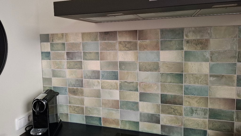 Restant wandtegels - 58 stuks, Ophalen, Nieuw, Minder dan 20 cm, Minder dan 20 cm