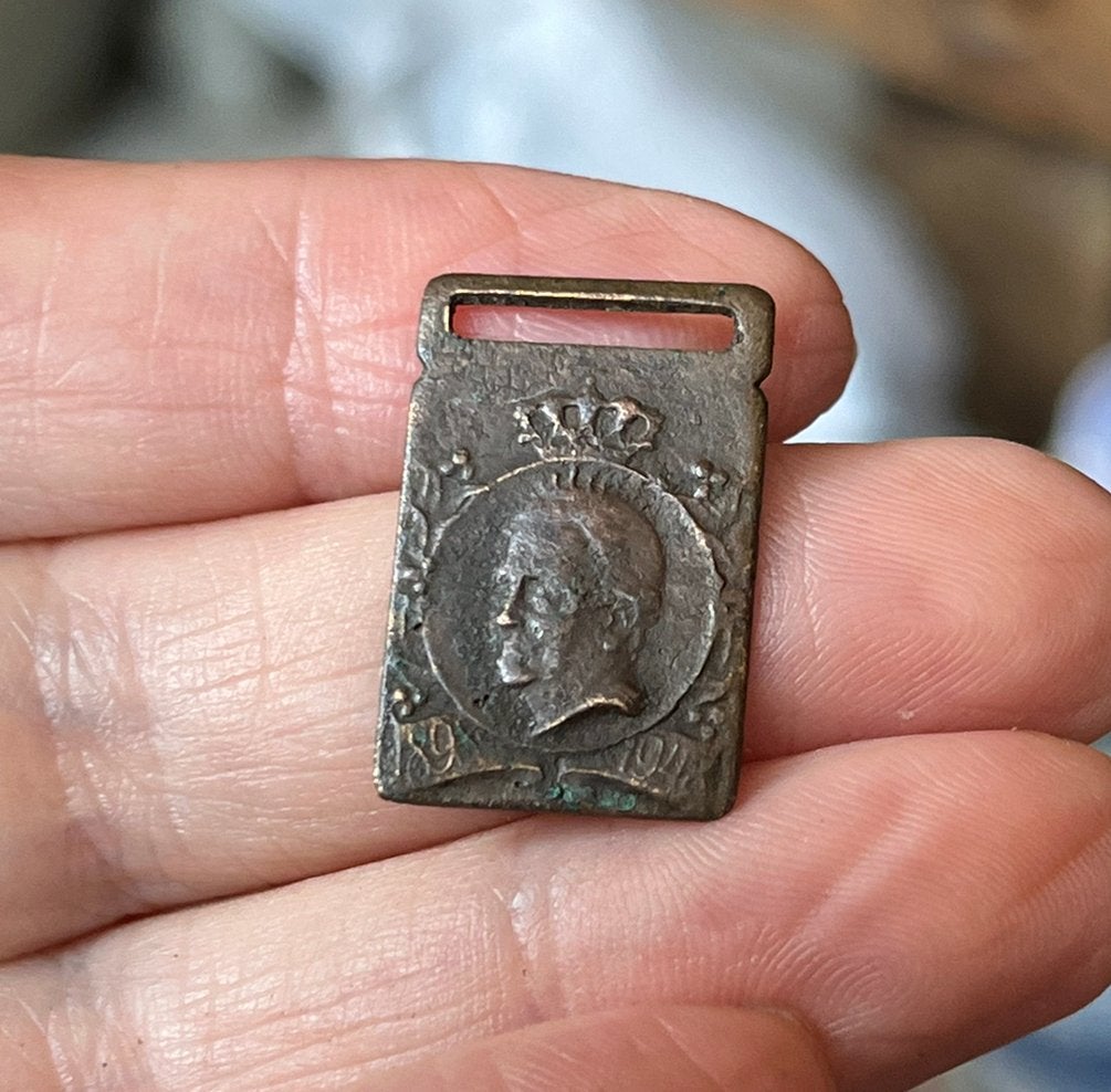 Bodemvondst…Antiek Herdenking-medaille 1898- 1945, Ophalen of Verzenden, Brons, Nederland