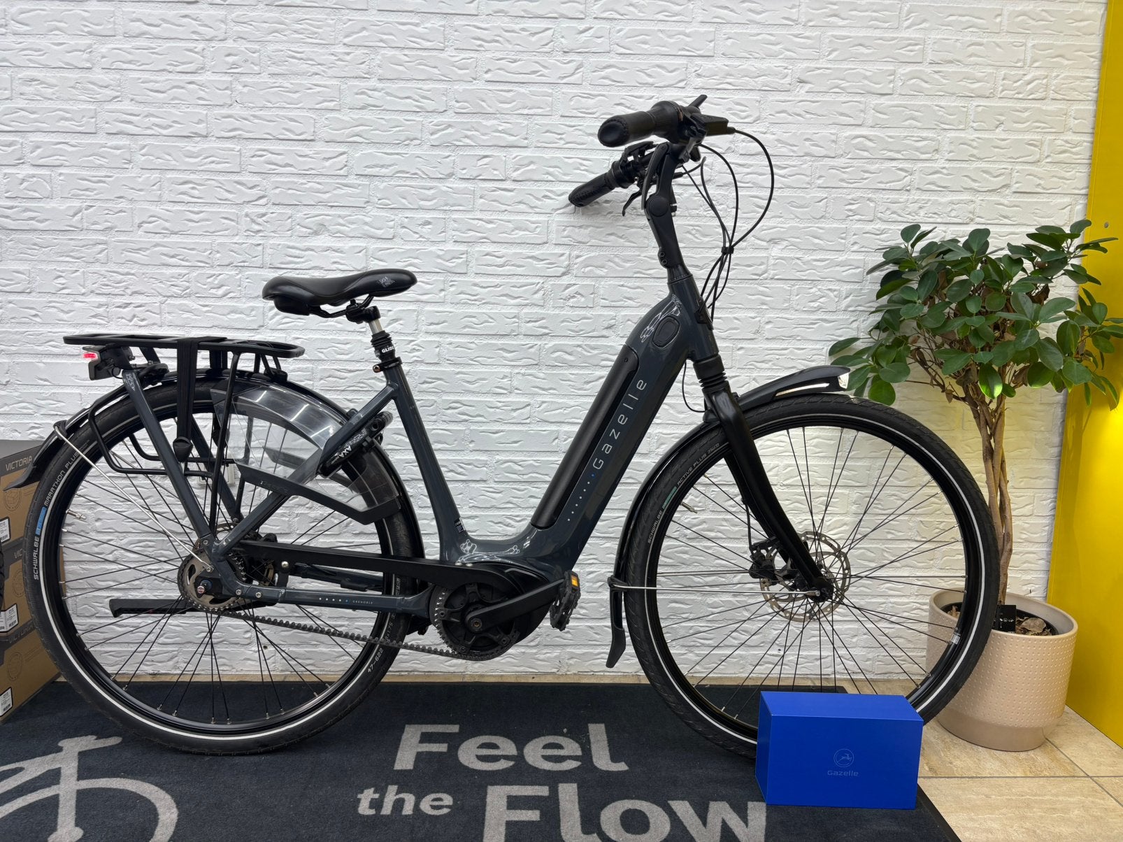 Gazelle Grenoble C5 belt Smart 75Nm 6 maanden garantie, Ophalen, Zo goed als nieuw, 47 tot 51 cm, 50 km per accu of meer