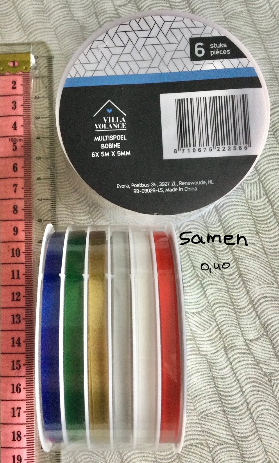 2 rollen cadeau lint nw, Hobby en Vrije tijd, Ophalen of Verzenden, Nieuw