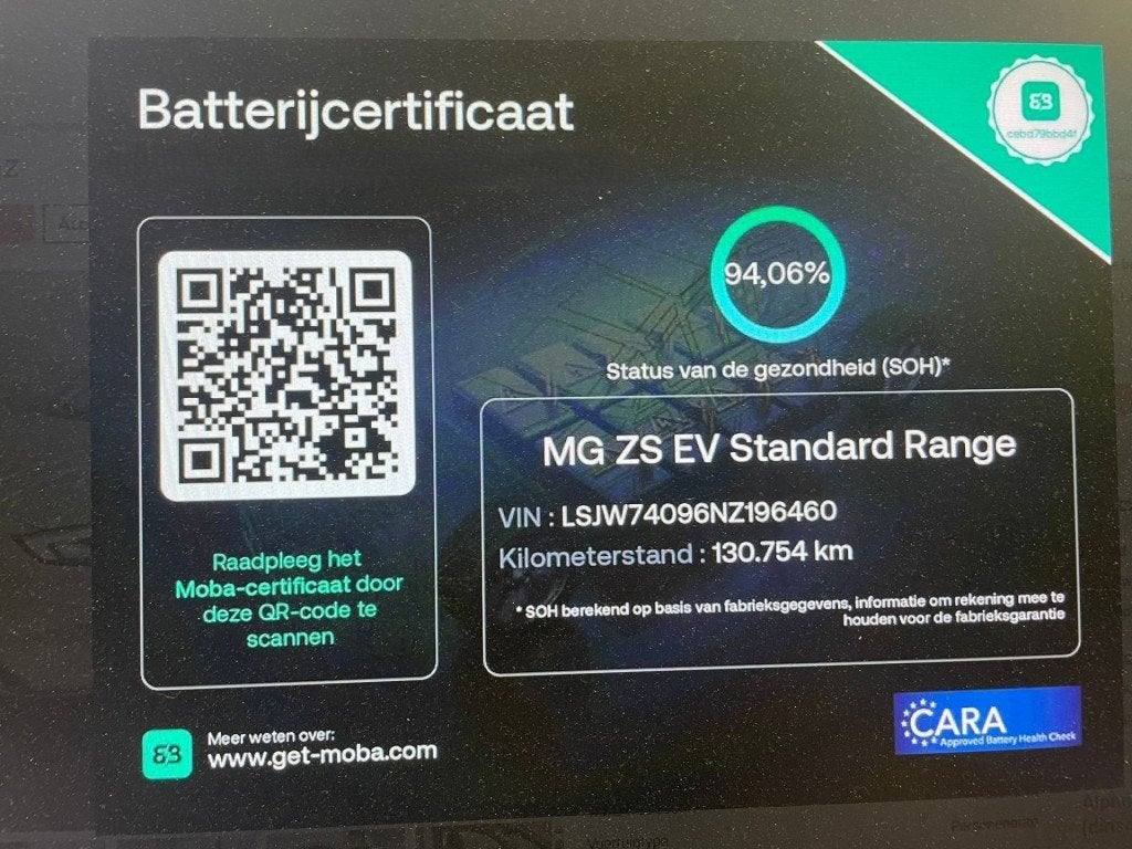 Mg ZS Long Range Comfort 70 kWh - Carplay, Camera, Adapt. Cr, Auto's, Gebruikt, 1595 kg, ZS, Wit