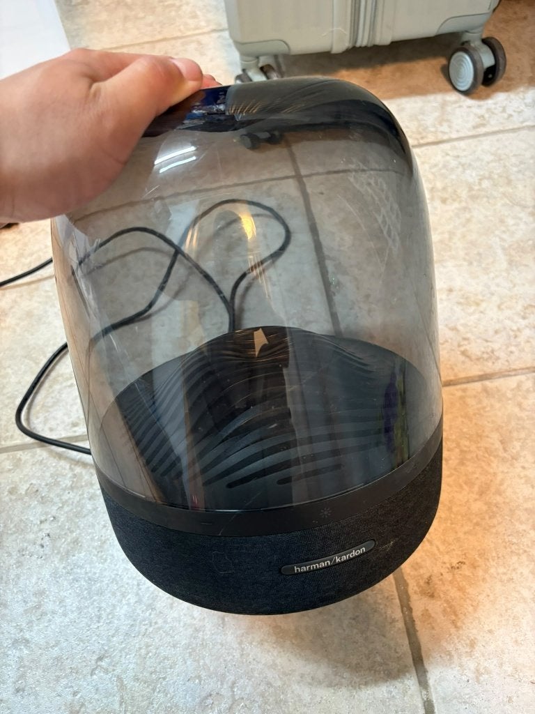 Harman Kardon Aura Studio 3 Bluetooth-Lautsprecher, Audio, Tv en Foto, Zo goed als nieuw, Minder dan 60 watt, Boekenplank luidspreker