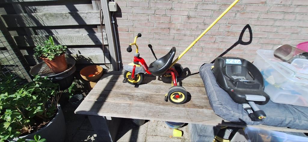 Puky driewieler met duwstang, Ophalen, Terugtraprem, Puky, Verstelbare zitting