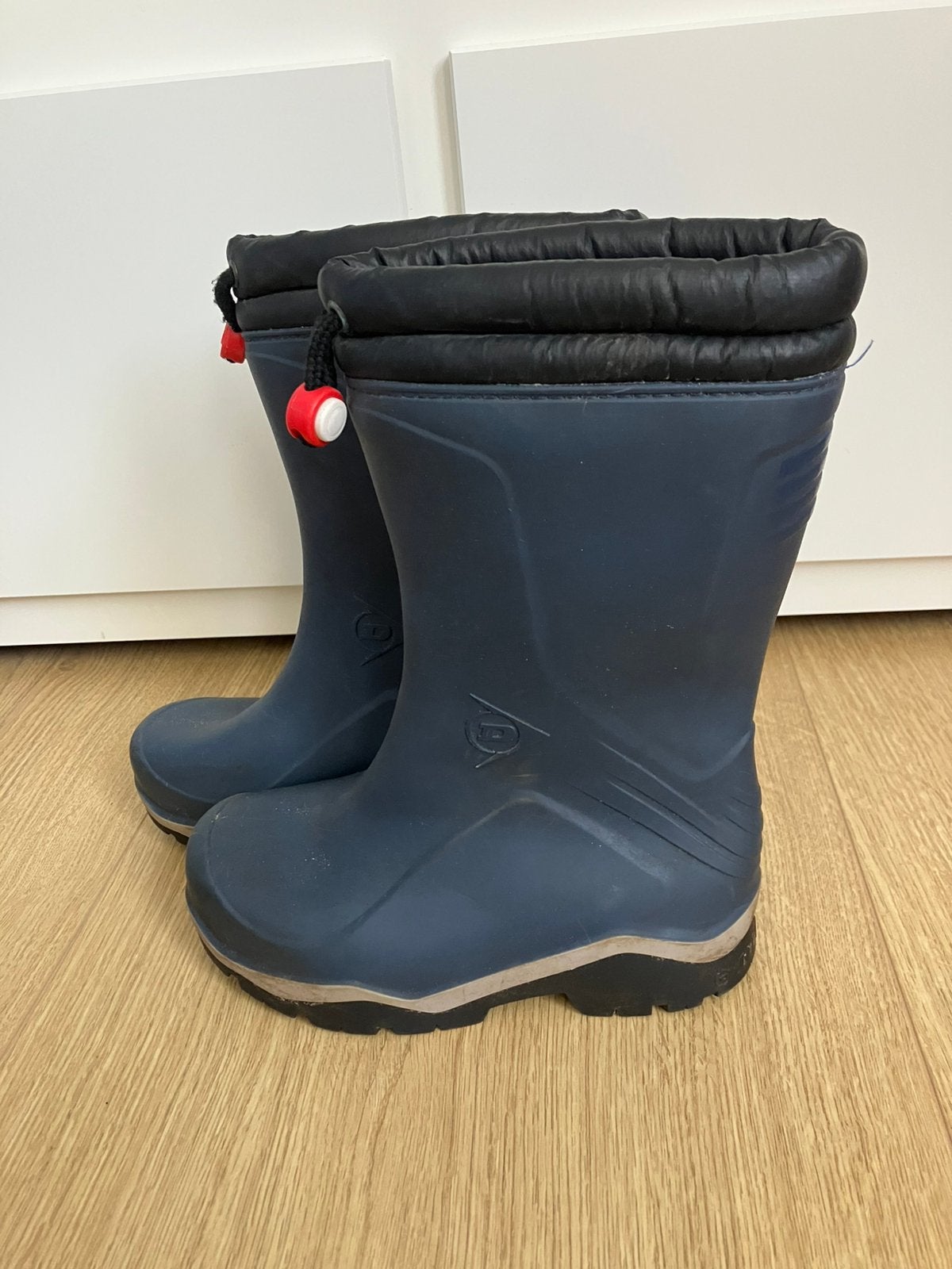 Dunlop gevoerde regenlaarzen maat 32, Ophalen of Verzenden, Zo goed als nieuw, Jongen of Meisje, Laarzen