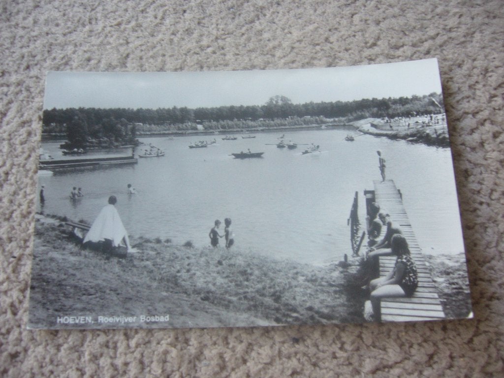 HOEVEN  =  ROEIVIJVER BOSBAD, Ophalen of Verzenden, 1940 tot 1960, Ongelopen