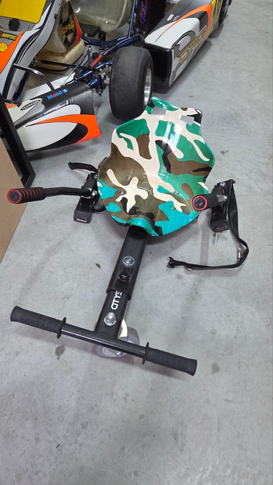 Hoverboard zitje / Go-kart accessoire - Camouflage, Ophalen, Gebruikt, Overige typen, CITYS