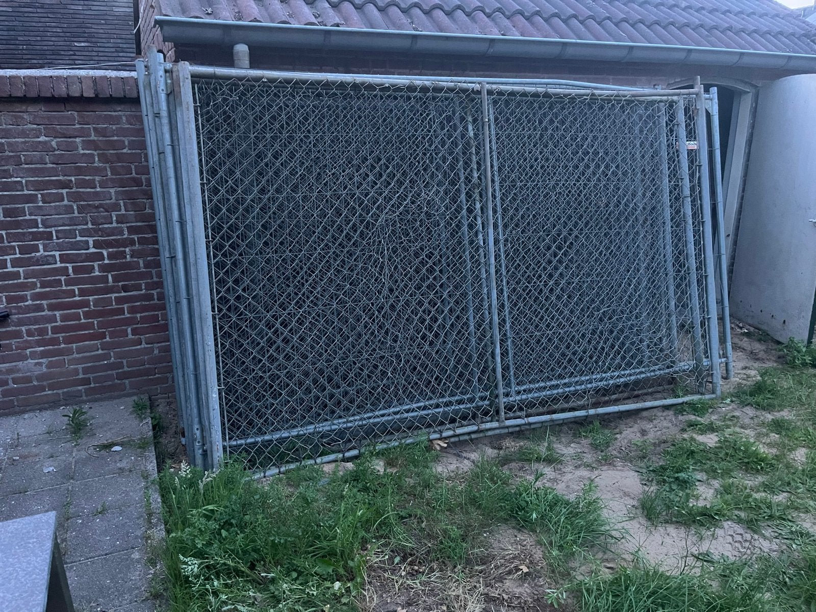 Bouwhekken, Met poort, Gebruikt, Ophalen of Verzenden, Gaashekwerk