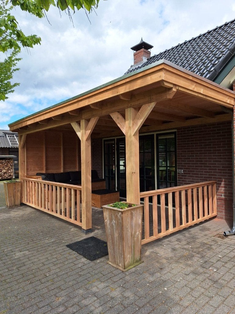 Tuinhuis of overkapping geheel op maat gemaakt DOUGLAS, Tuin en Terras, Ophalen, Nieuw, Veranda