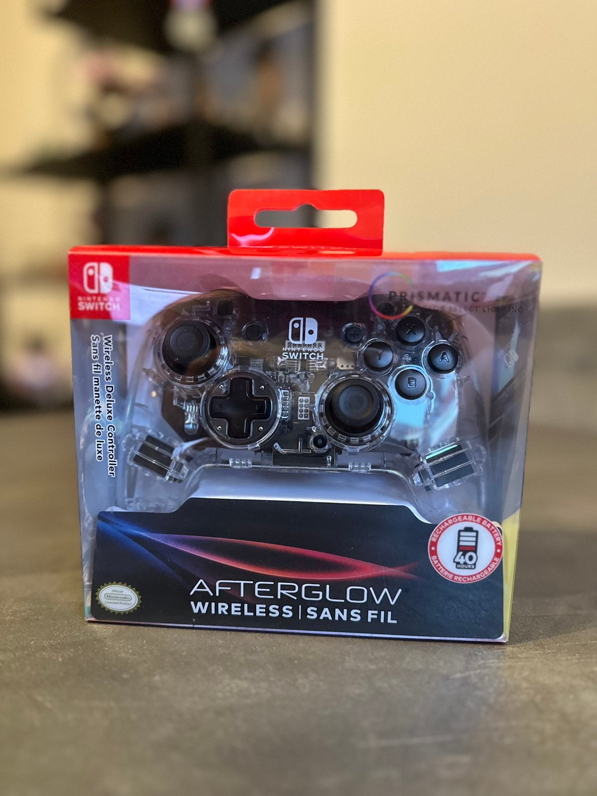 Nintendo Switch Afterglow Controller Wireless, Ophalen, Zo goed als nieuw, Controller